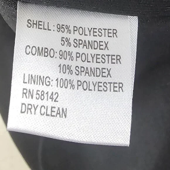 Maggy London Black Sheer Mesh Pleated Cocktail Dress Party Bodycon 8 - Picture 11 of 12